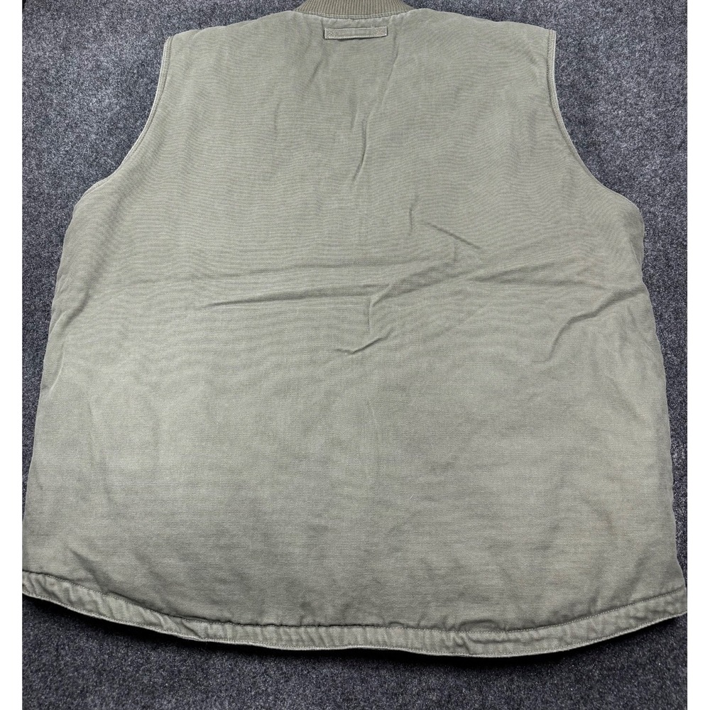 Legendary Whitetails Duck Canvas Quilted Lined Work Vest Green 3XT Tall - Picture 6 of 6